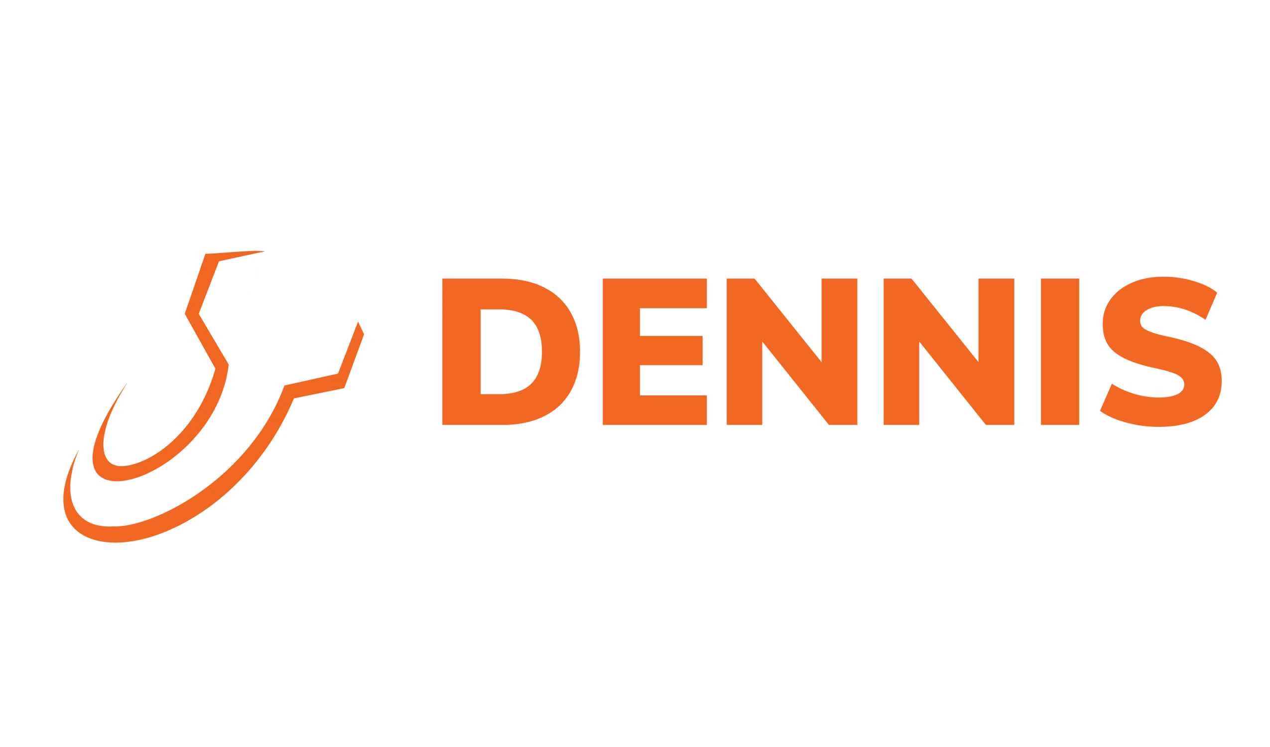 Wrench-and-gear logo for Dennis Repair Solutions, featuring orange and deep blue colors, symbolizing reliability and expertise in appliance repair.